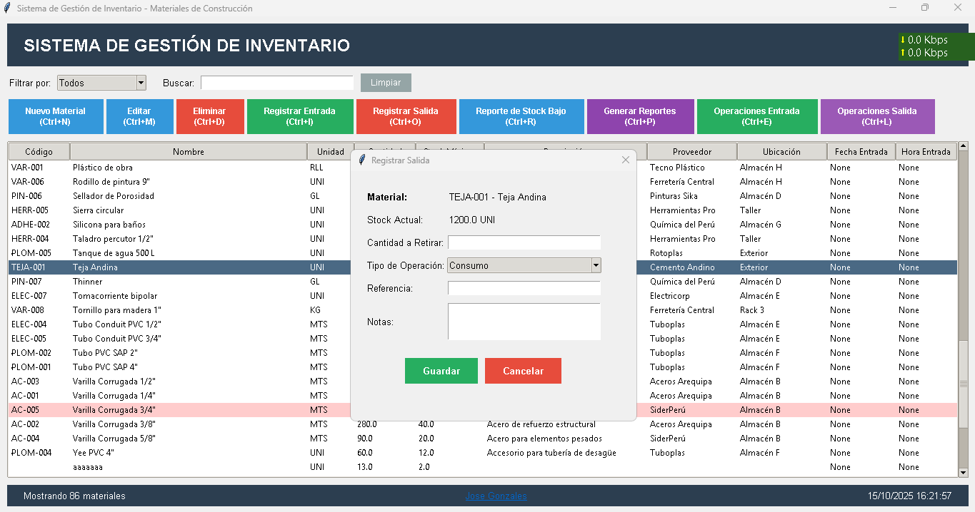 Sistema Pequeño de Gestión de Inventario Profesional - Software Completo con Base de Datos SQLite
