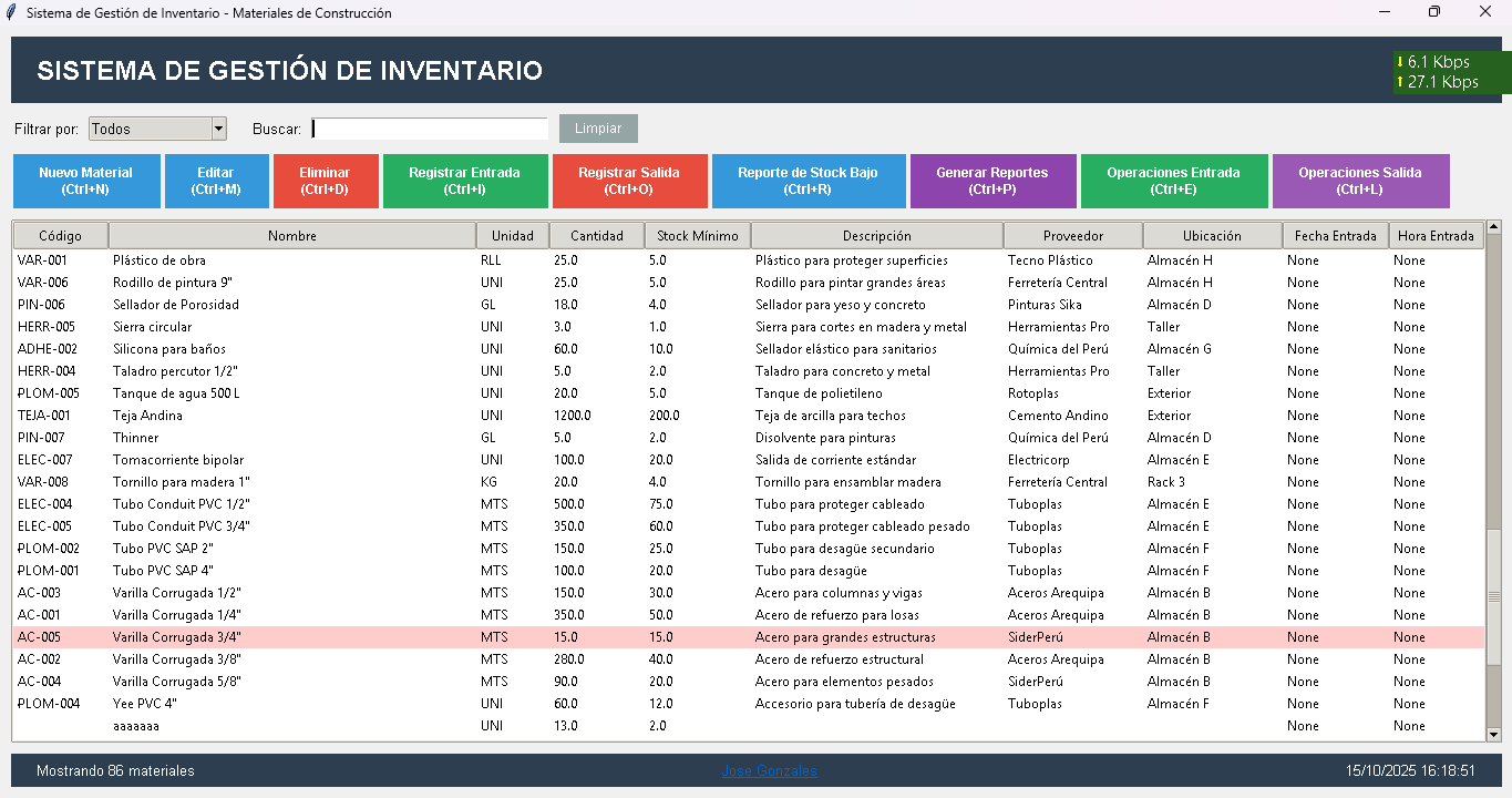 Sistema Pequeño de Gestión de Inventario Profesional - Software Completo con Base de Datos SQLite
